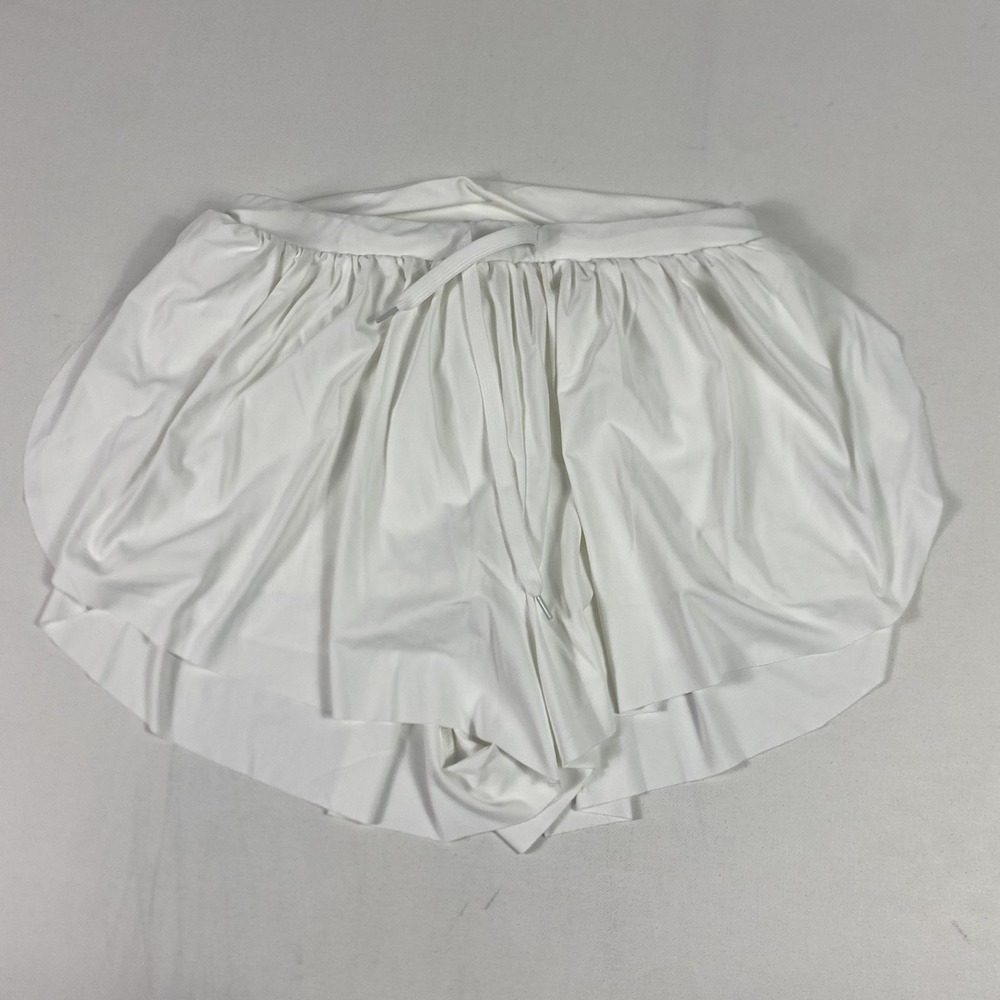 GOLDHINGE Skort Womens Small‎ White Athletic Drawstring Waist Built In Shorts